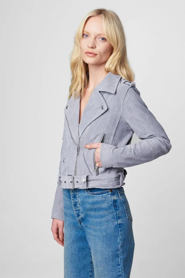 BLANK NYC Jackets Cloud Grey Moto Jacket 8211 Women