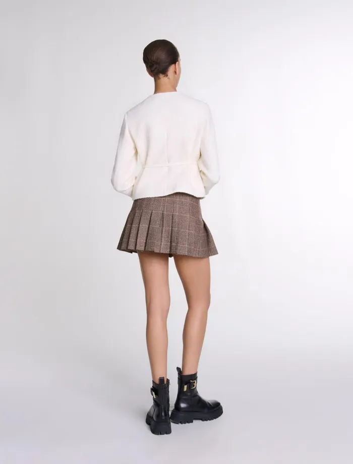 Blazers and Jackets Women Maje Belted Jacket Ecru