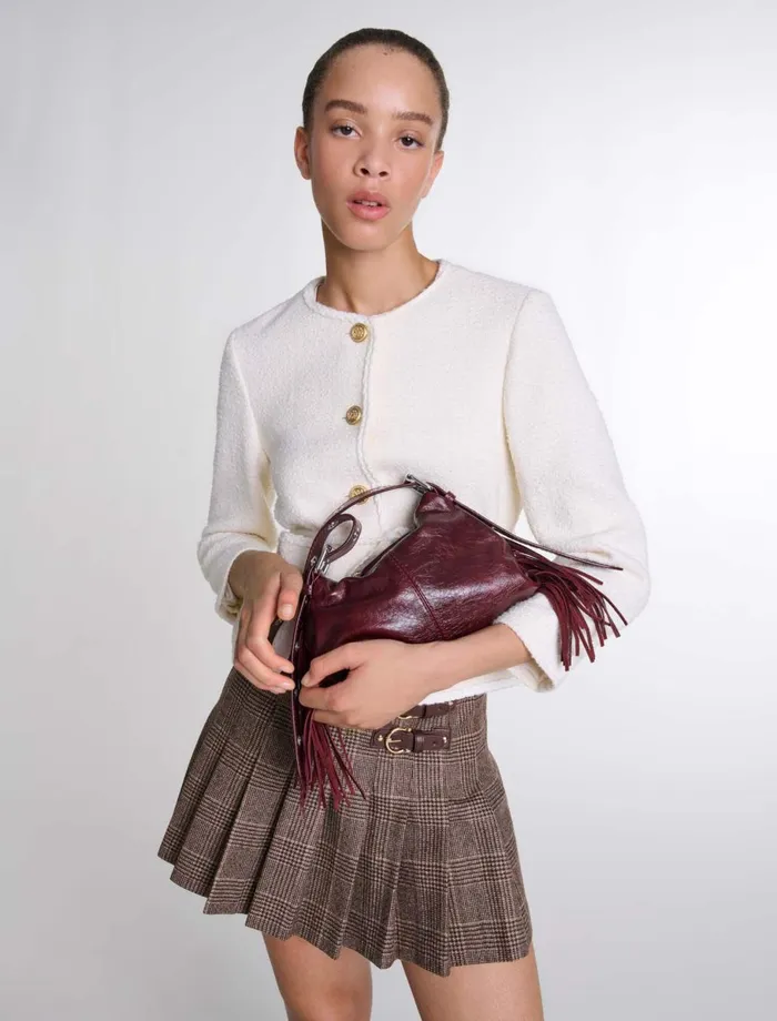 Blazers and Jackets Women Maje Belted Jacket Ecru
