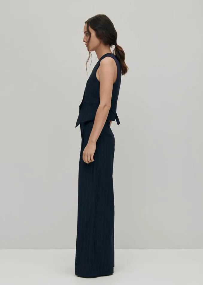 Blazers Vests Women ALOHAS Poppy Navy Vest