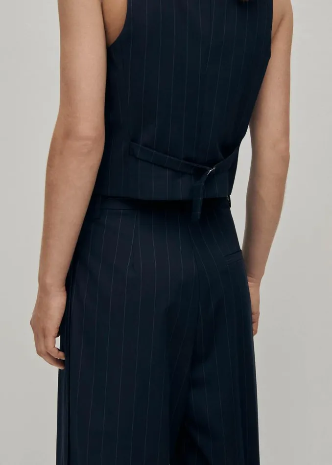 Blazers Vests Women ALOHAS Poppy Navy Vest