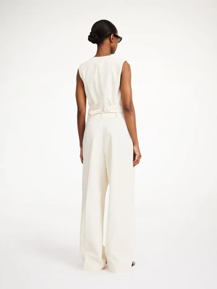 Blazers Women By Malene Birger Blaire Waistcoat Soft White Blazers Women By Malene Birger Blaire Waistcoat Soft White