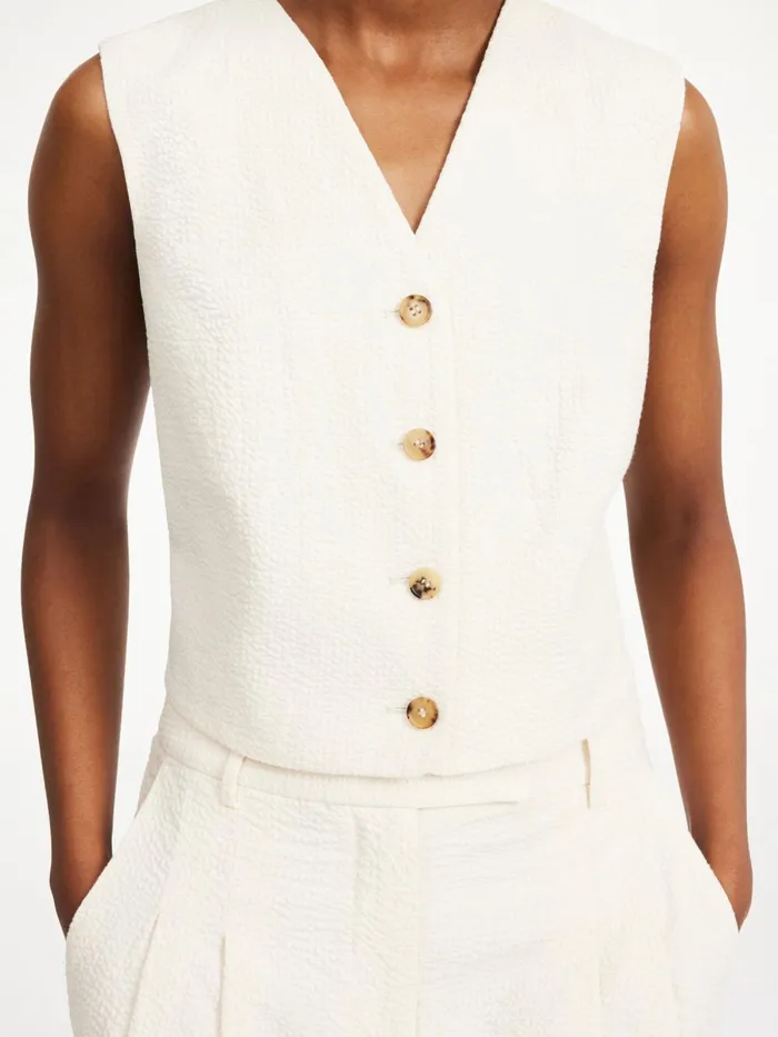 Blazers Women By Malene Birger Blaire Waistcoat Soft White Blazers Women By Malene Birger Blaire Waistcoat Soft White
