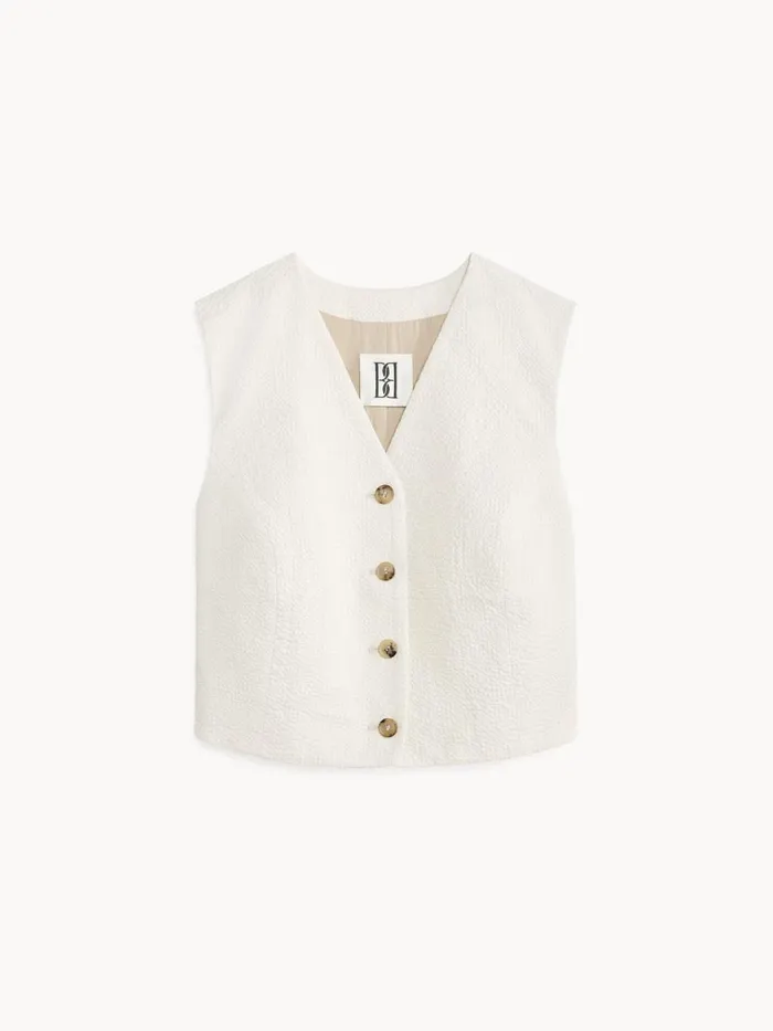 Blazers Women By Malene Birger Blaire Waistcoat Soft White Blazers Women By Malene Birger Blaire Waistcoat Soft White