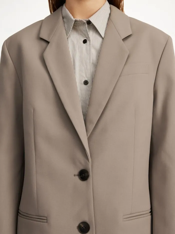 Blazers Women By Malene Birger Ophie Singlebreasted Blazer Shitake
