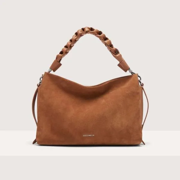 Boheme Suede Bimaterial Medium Cuir Women Coccinelle Shoulder Bags