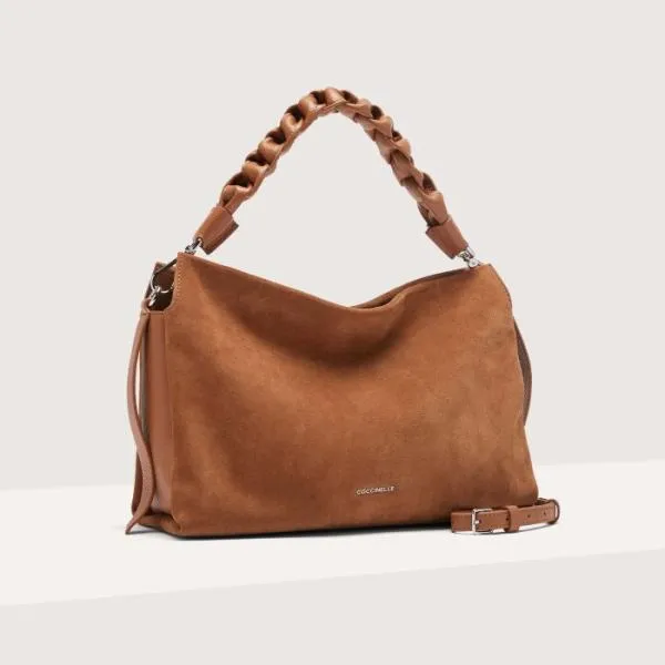 Boheme Suede Bimaterial Medium Cuir Women Coccinelle Shoulder Bags Boheme Suede Bimaterial Medium Cuir Women Coccinelle Shoulder Bags