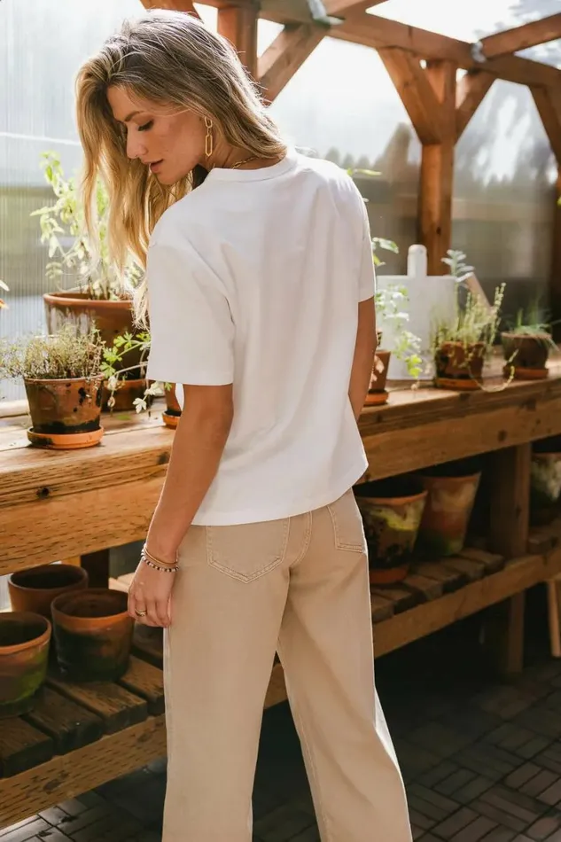 Bonjour TShirt White Women Bohme Tees and Tanks