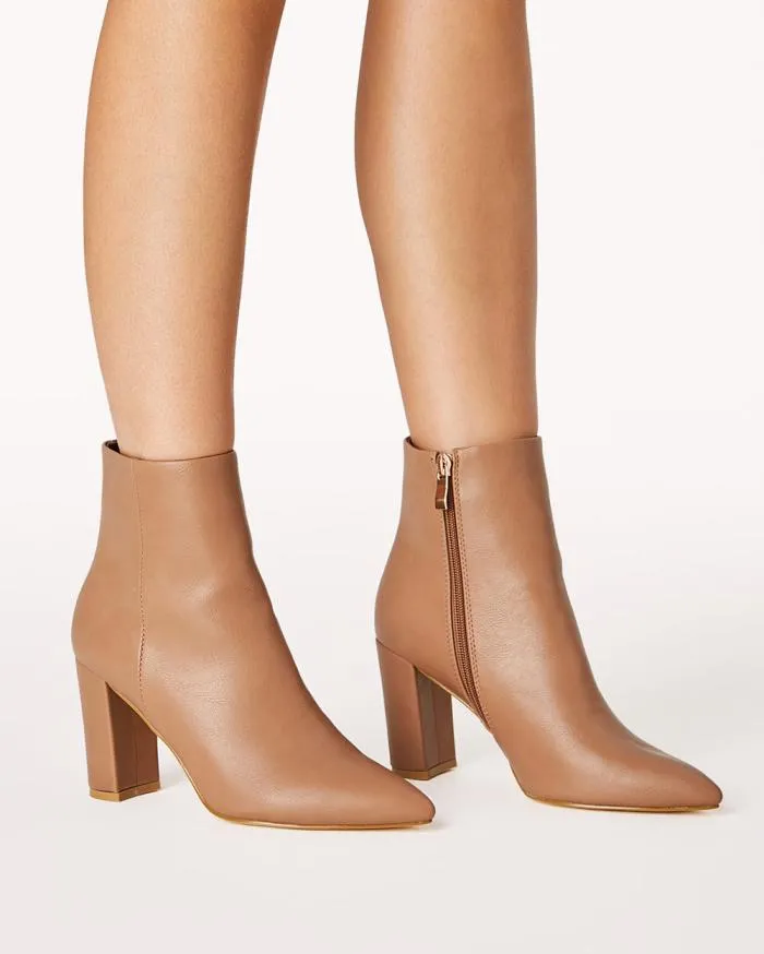 Boots Billini Ankle Boots STAZIE TOFFEE TEXTURE