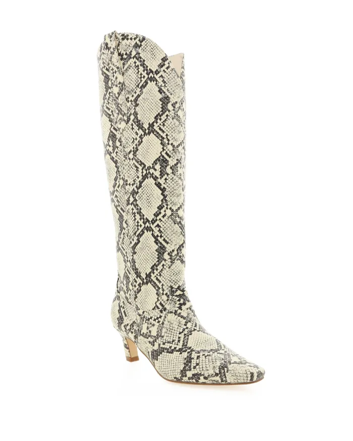 Boots Billini Knee High Boots XANTHIA CREAM SNAKE