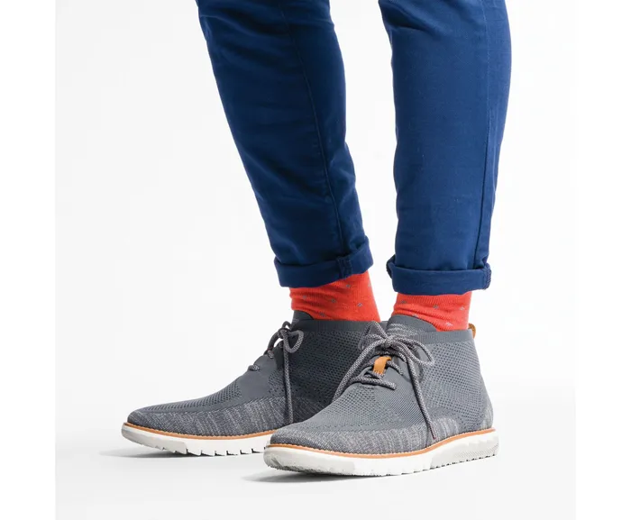 Boots Hush Puppies Men Expert Chukka Knit Dark Grey Multi Knit Boots Hush Puppies Men Expert Chukka Knit Dark Grey Multi Knit