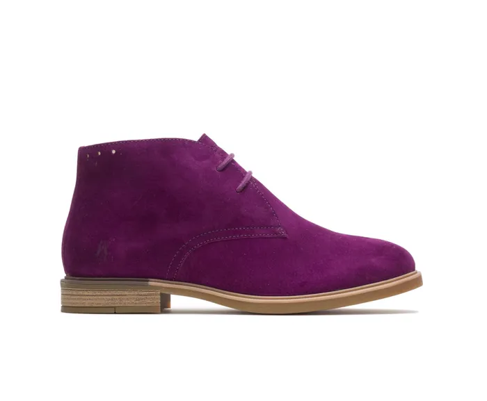 Boots Hush Puppies Women Bailey Chukka Boot Sweet Plum Suede