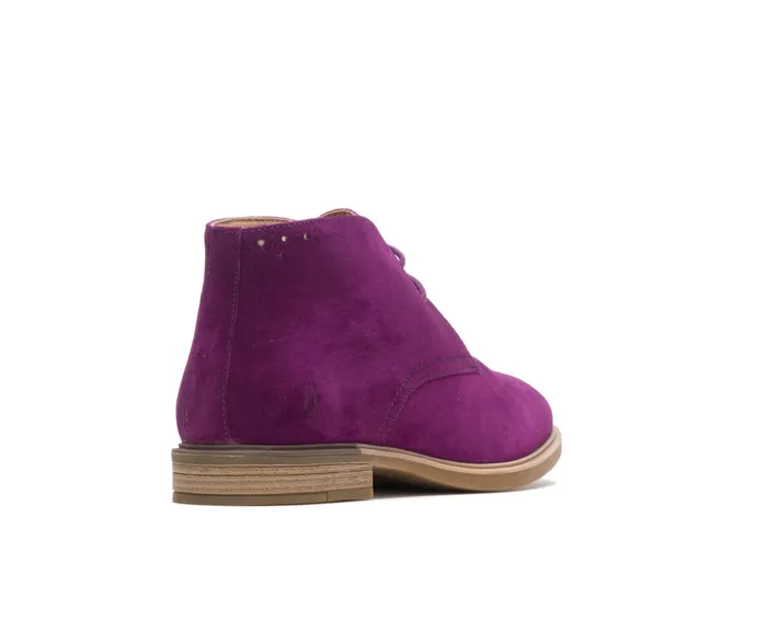 Boots Hush Puppies Women Bailey Chukka Boot Sweet Plum Suede