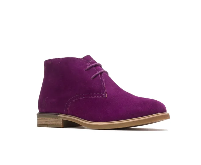 Boots Hush Puppies Women Bailey Chukka Boot Sweet Plum Suede