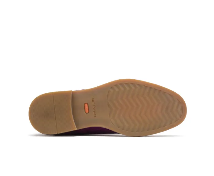 Boots Hush Puppies Women Bailey Chukka Boot Sweet Plum Suede
