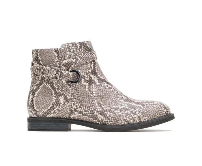 Boots Hush Puppies Women Bailey Strap Boot Natural Snake Leather