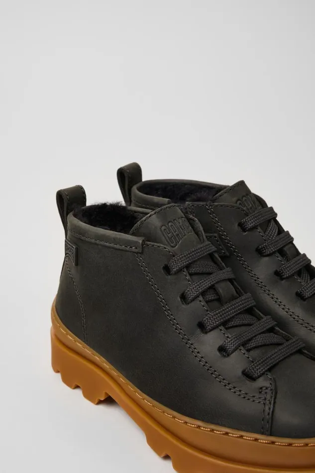 Boots Kids Camper Brutus Grey Nubuck Ankle Boots