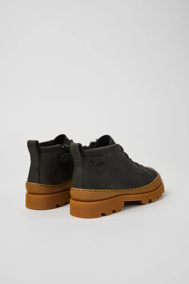 Boots Kids Camper Brutus Grey Nubuck Ankle Boots Boots Kids Camper Brutus Grey Nubuck Ankle Boots