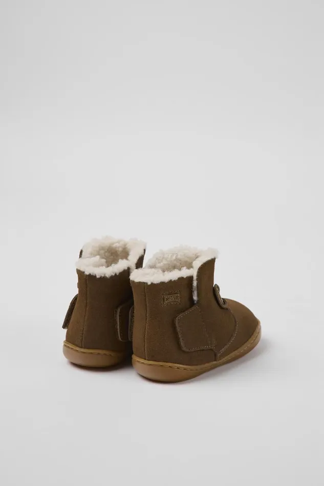 Boots Kids Camper Twins Brown Nubuck Boots