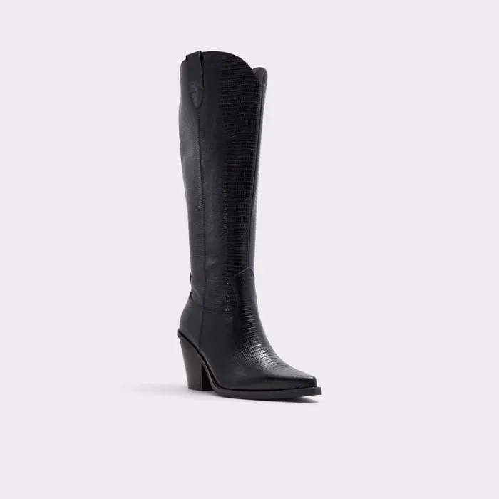 Boots Women ALDO NevadaWc Western KneeHigh Boot 8211 Black