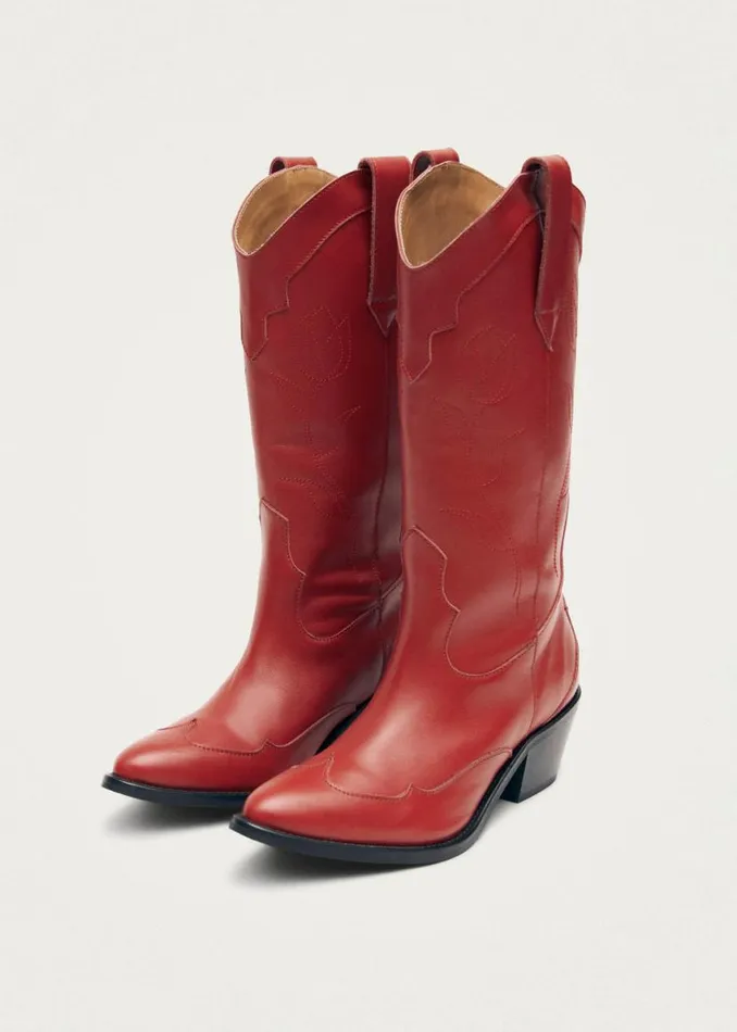 Boots Women ALOHAS Liberty Red Leather Boots