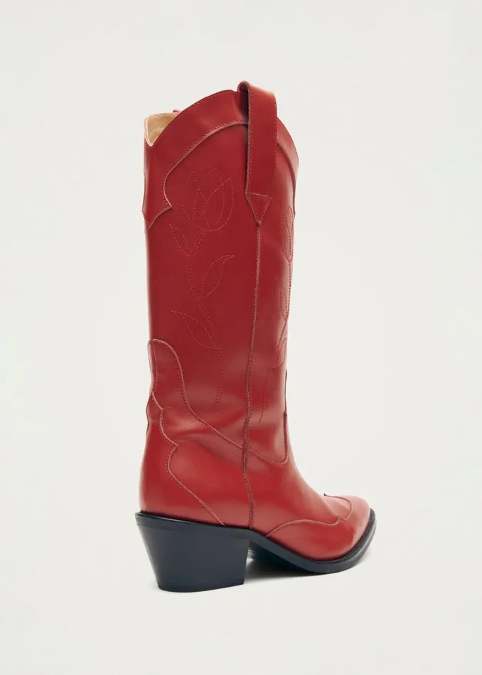 Boots Women ALOHAS Liberty Red Leather Boots