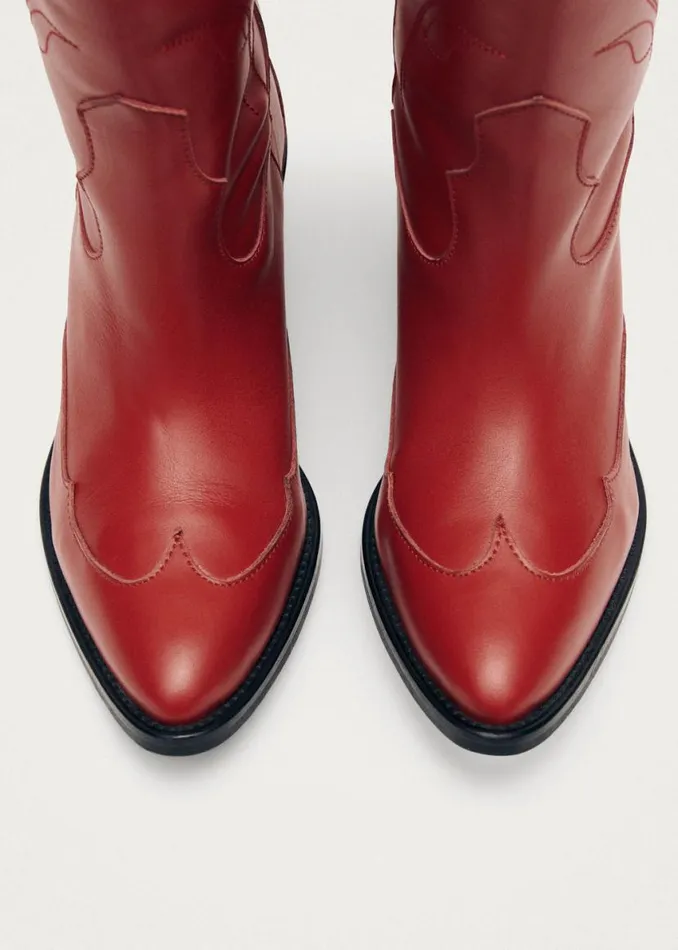 Boots Women ALOHAS Liberty Red Leather Boots