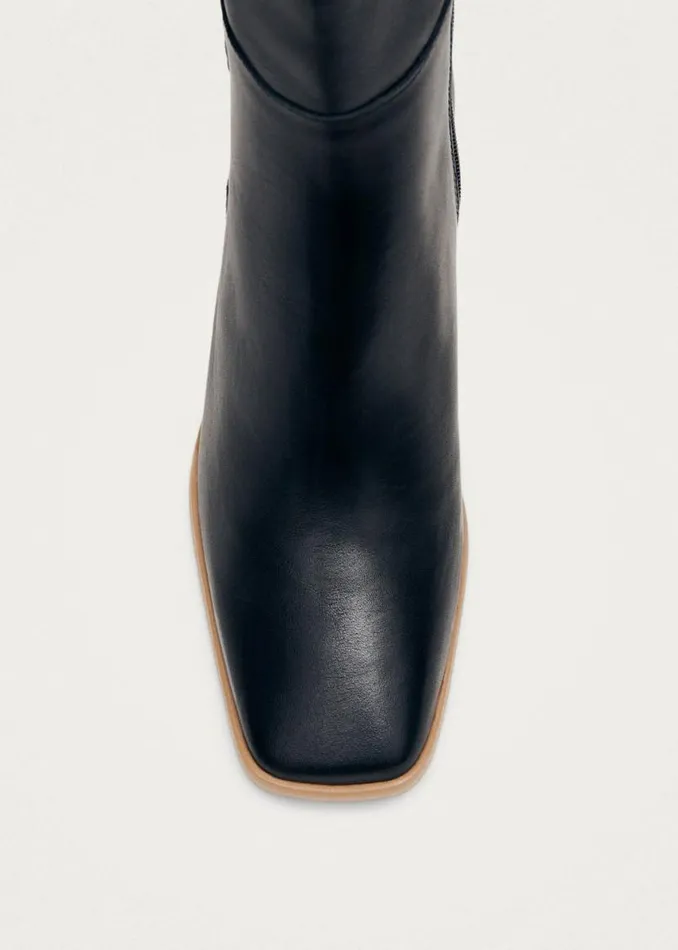 Boots Women ALOHAS West Vintage Black Leather Ankle Boots