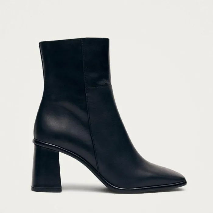Boots Women ALOHAS West Vintage Total Black Leather Ankle Boots