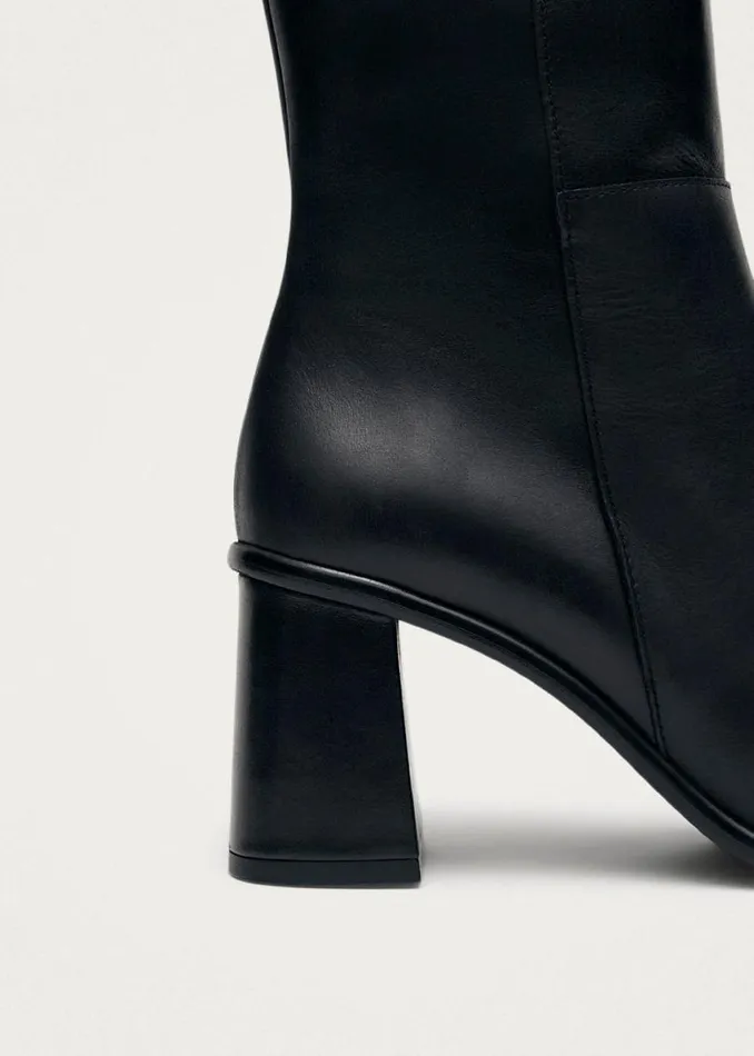 Boots Women ALOHAS West Vintage Total Black Leather Ankle Boots