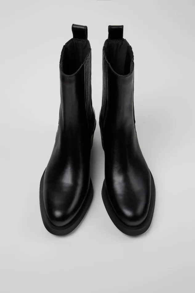 Boots Women Camper Bonnie Black Leather Boots Boots Women Camper Bonnie Black Leather Boots