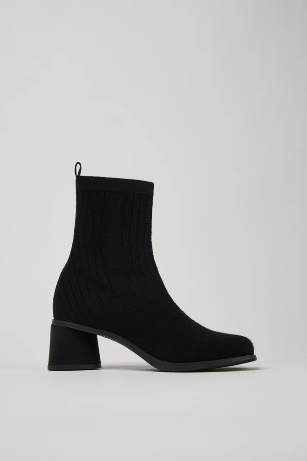 Boots Women Camper Kiara TENCEL Black Textile Boots Boots Women Camper Kiara TENCEL Black Textile Boots