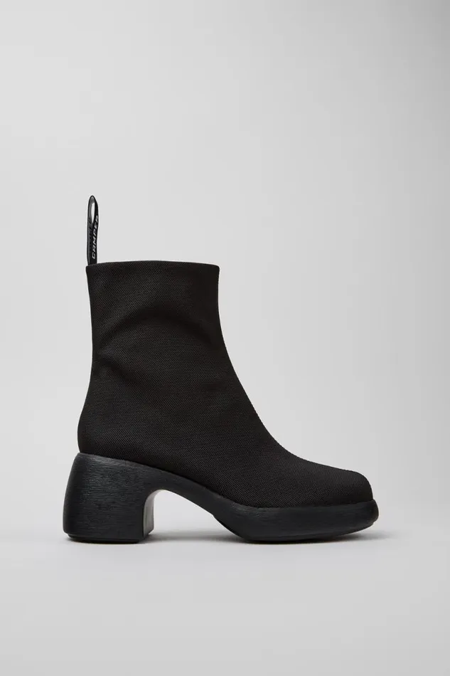 Boots Women Camper Thelma Black Textile Boots Boots Women Camper Thelma Black Textile Boots