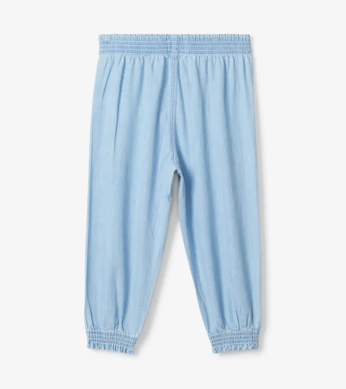 Bottoms Baby and Toddler Hatley Baby and Toddler Girls Denim Baggy Pants
