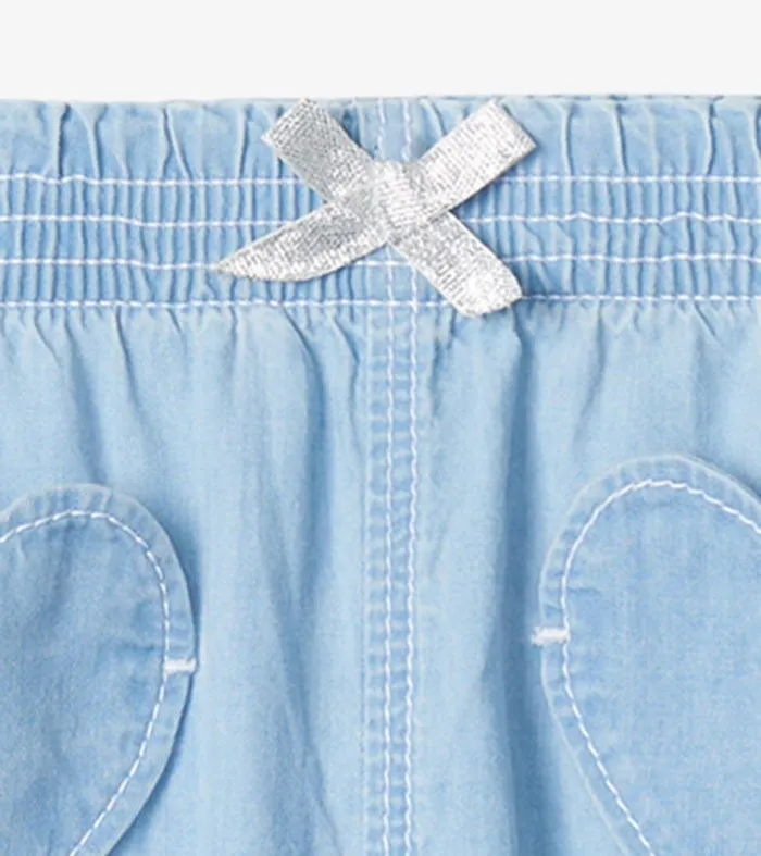 Bottoms Baby and Toddler Hatley Baby and Toddler Girls Denim Baggy Pants
