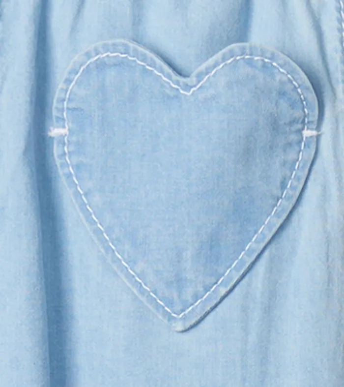 Bottoms Baby and Toddler Hatley Baby and Toddler Girls Denim Baggy Pants