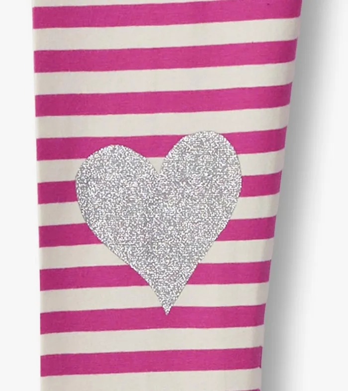 Bottoms Girls Hatley Girls Fun Hearts Waist Leggings