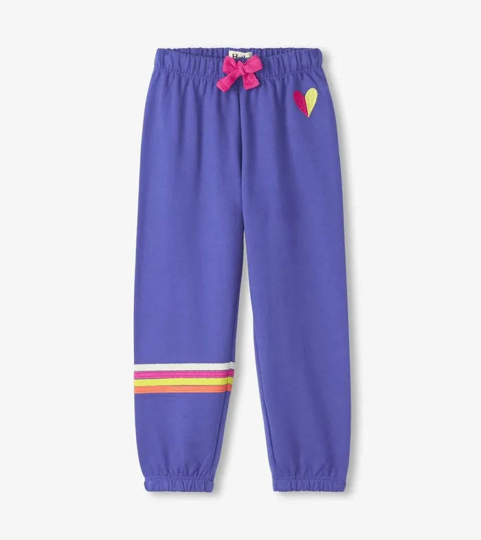 Bottoms Girls Hatley Girls Rainbow Baggy Track Pants
