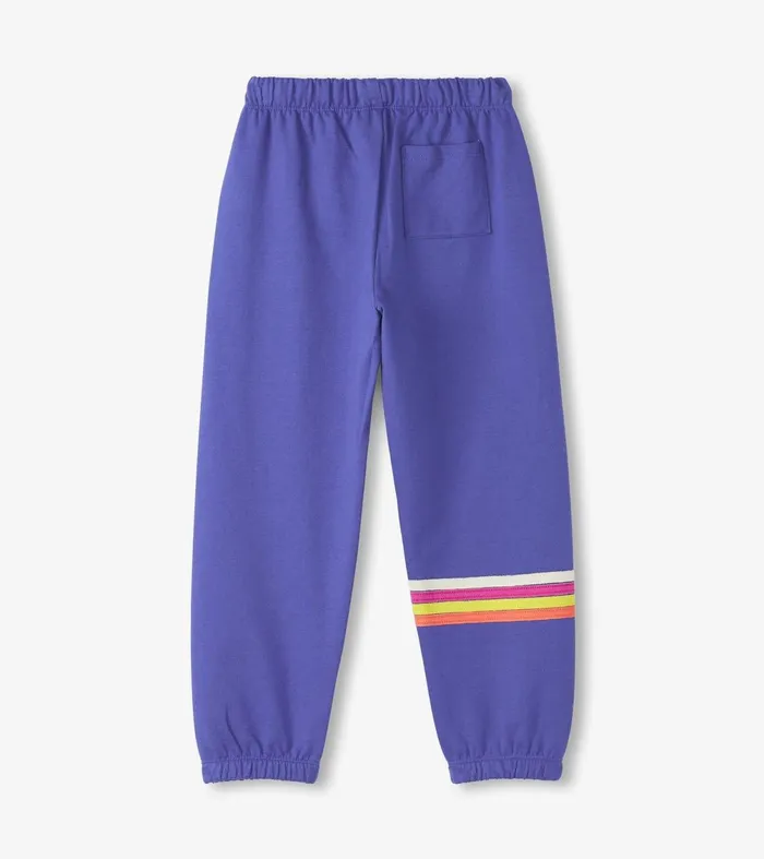 Bottoms Girls Hatley Girls Rainbow Baggy Track Pants