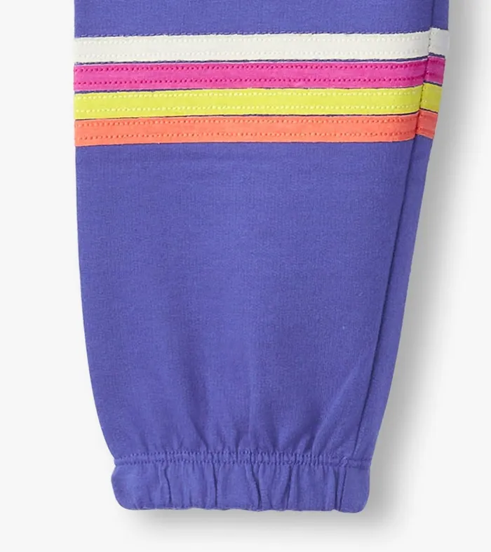 Bottoms Girls Hatley Girls Rainbow Baggy Track Pants