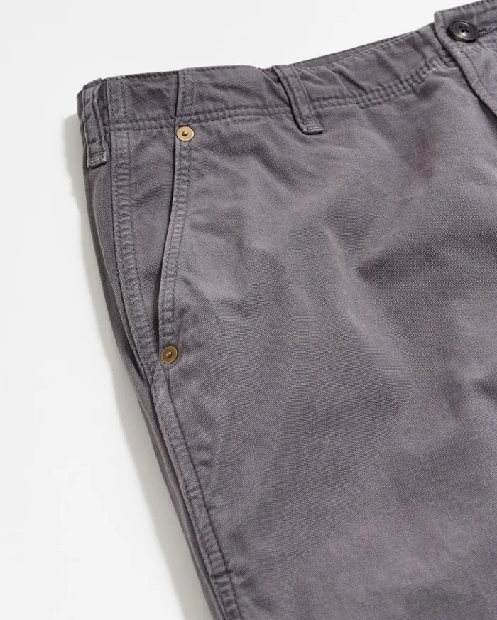 Bottoms Men Billy Reid Canvas Chino Pant Asphalt