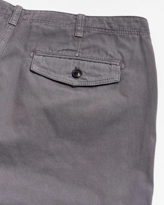 Bottoms Men Billy Reid Canvas Chino Pant Asphalt