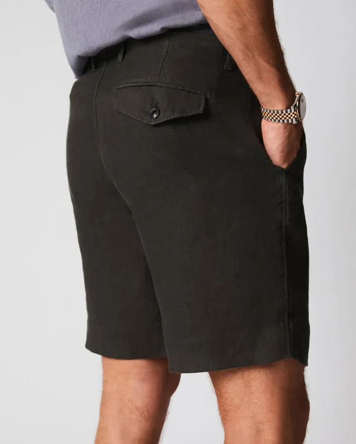 Bottoms Men Billy Reid Linen Moore Short Steel Grey