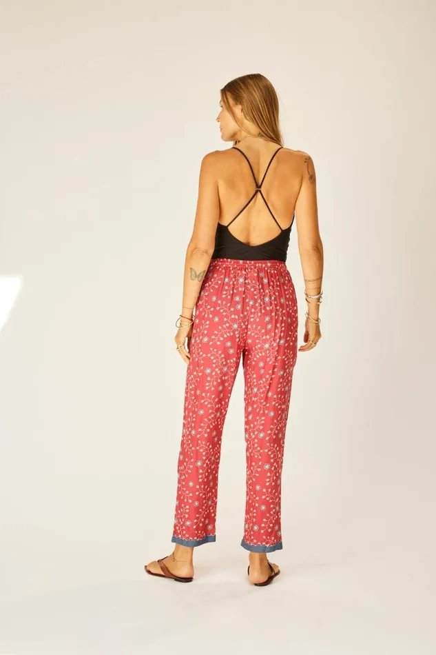 Bottoms Shop Natalie Martin BIANCA PANT Pinwheel Barn Red