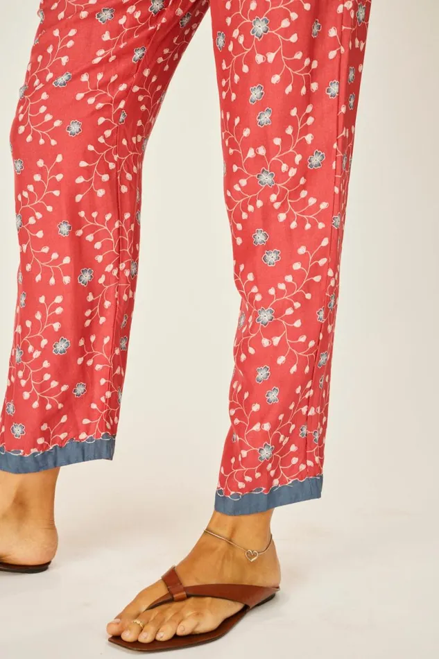 Bottoms Shop Natalie Martin BIANCA PANT Pinwheel Barn Red