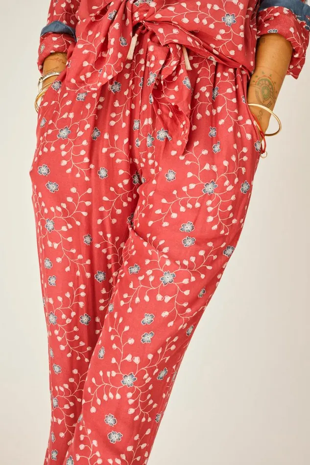 Bottoms Shop Natalie Martin BIANCA PANT Pinwheel Barn Red
