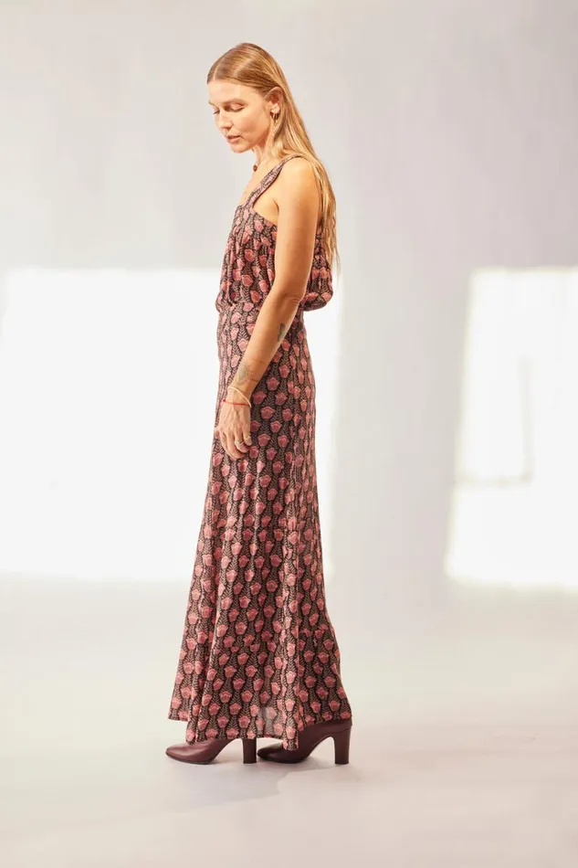 Bottoms Shop Natalie Martin MADISON SKIRT Tulip Print Kamari Black