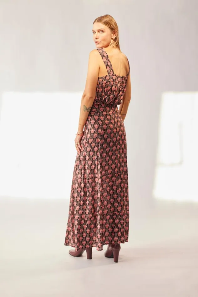 Bottoms Shop Natalie Martin MADISON SKIRT Tulip Print Kamari Black