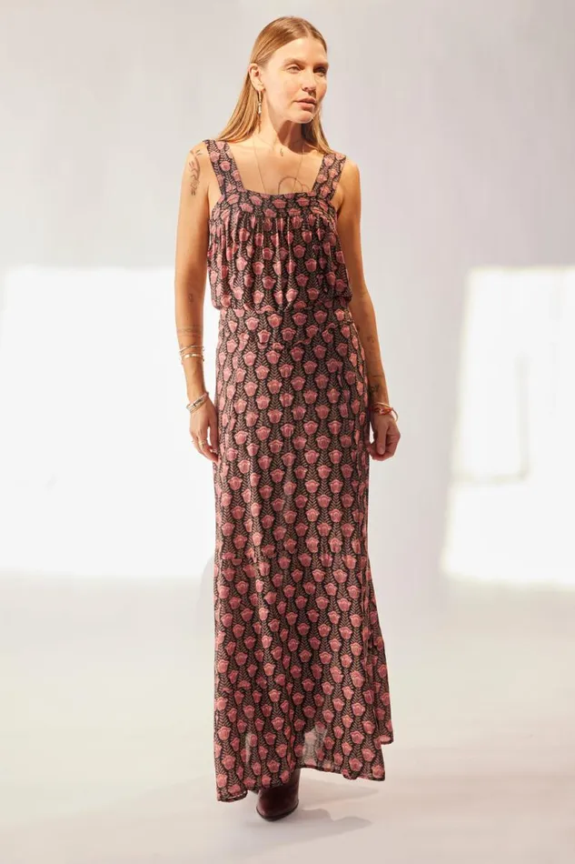 Bottoms Shop Natalie Martin MADISON SKIRT Tulip Print Kamari Black