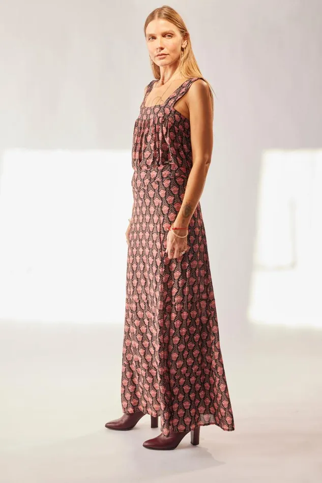 Bottoms Shop Natalie Martin MADISON SKIRT Tulip Print Kamari Black